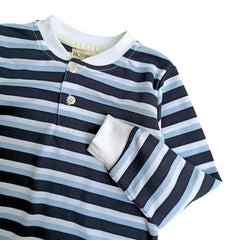 Polo Manga Larga Frank Azul - Compostura