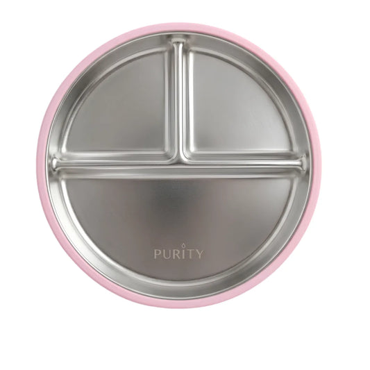 Plato de Acero Purity Rosa
