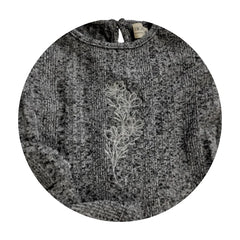 Polerón Floral Kina Gris Oscuro - Compostura