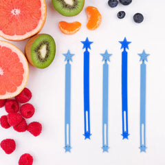 Lunch Punch Silicone Wrap Bands - Azul