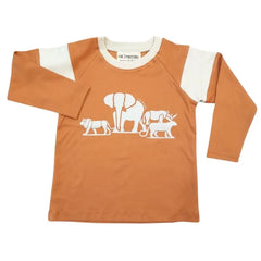 Polo Manga Larga Africa Ladrillo