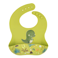 Babero de Silicona Cracky El Dinosaurio - Sassi
