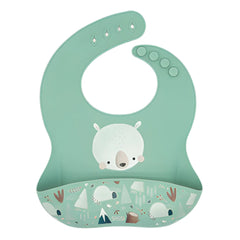 Babero de Silicona Munchy El Oso - Sassi