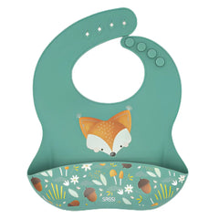 Babero de Silicona Crunchy El Zorro - Sassi