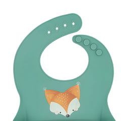 Babero de Silicona Crunchy El Zorro - Sassi