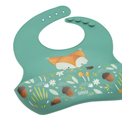 Babero de Silicona Crunchy El Zorro - Sassi