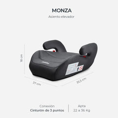 Silla de Auto Booster MONZA Negro - Carestino