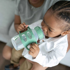 Biberón de Transición con Boquilla Boca Ancha 9oz Verde Dr. Browns