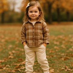 Jogger Básico Niña Beige - Compostura