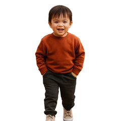Jogger Básico Niño Gris Oscuro - Compostura