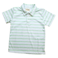 Polo Cuello Camisero Rayas Verde - Compostura
