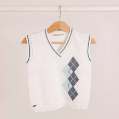 Chaleco Tejido Leo Azul