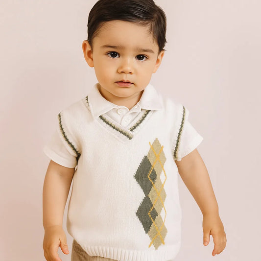 Chaleco Tejido Leo Verde