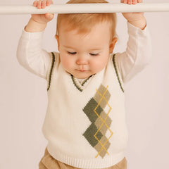 Chaleco Tejido Leo Verde