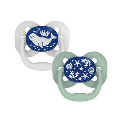 Set x2 Chupones Advantage de 0 a 6 meses Marino Brillan en la Oscuridad Dr. Browns
