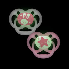 Set x2 Chupones Advantage Glow de 6 a 18 meses Estrella Dr. Browns