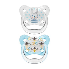 Set x2 Chupones PreVent de 0 a 6 meses Conejito Azul Dr. Browns