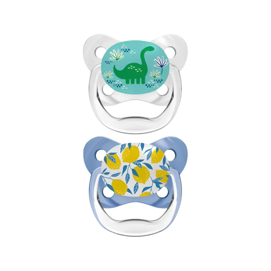 Set x2 Chupones PreVent de 6 a 18 meses Dino Dr. Browns