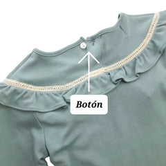 Polo Manga Larga Cintillo Verde