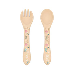 Kit de tenedor y cuchara de Silicona Gnawy El Perezoso - Sassi
