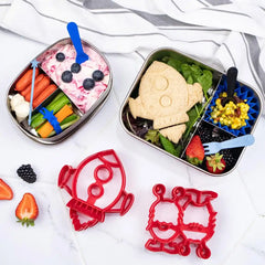 Set de Cuchara y Tenedor Lunch Punch - Azul