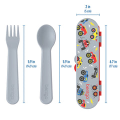 Set Cubiertos Camiones - Bentgo Kids