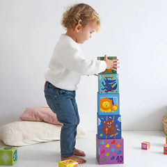 Cubos para Apilar Arcoiris - Djeco
