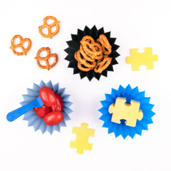 Silicone Cups Lunch Punch Azul Set x3