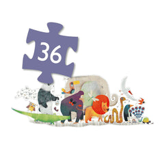 Rompecabezas El Desfile de Animales - Djeco