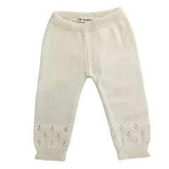 Conjunto Tejido Diamantes Crema