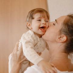 Conjunto Tejido Diamantes Crema