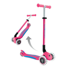 Scooter Elite Led Plegable 3-9 Fucsia - Globber