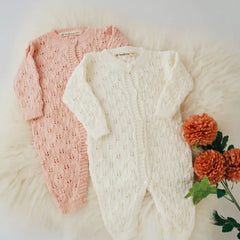 Enterizo Tejido Dulce Encanto Rosa