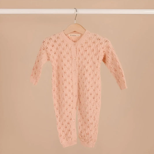 Enterizo Tejido Dulce Encanto Rosa