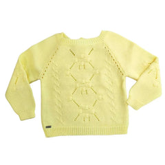 Conjunto Tejido Ternura Floral Amarillo