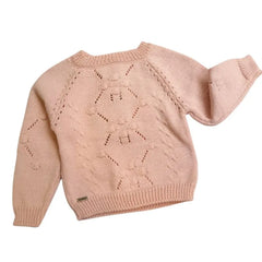 Conjunto Tejido Ternura Floral Rosa