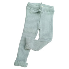 Conjunto Tejido Ternura Floral Verde Agua