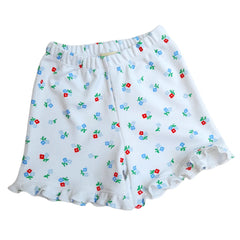 Short Algodón Kami Flores Blanco - Compostura