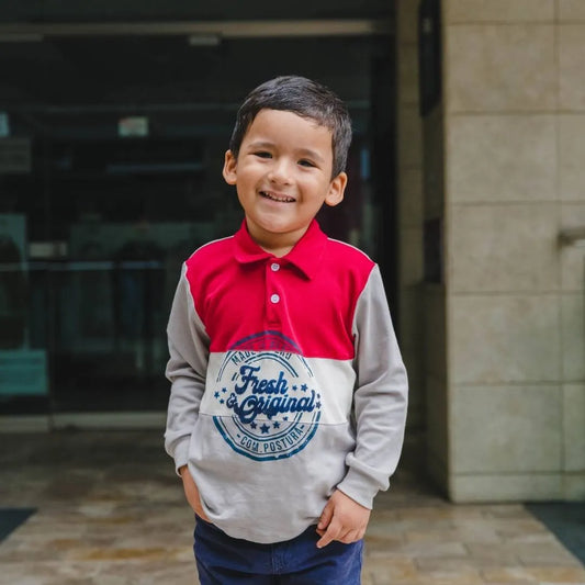 Polo Cuello Camisero Fresh Vino