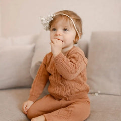 Conjunto Tejido Dulce Hoja Arcilla