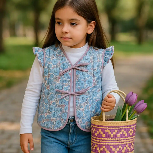 Chaleco Hortensia Azulina - Kora