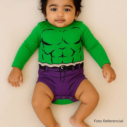 Body Temático de Algodón Hulk