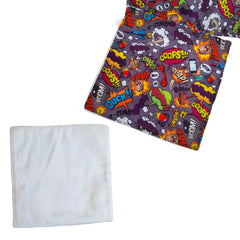 Individual Impermeable con Servilleta - Onomatopeyas