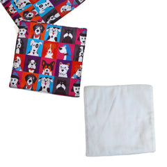 Individual Impermeable con Servilleta - Mascotas