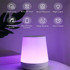 Monitor Y Lámpara Inteligente De Ruido Blanco Para Bebé Momcozy
