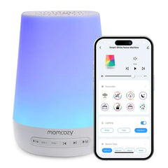Monitor Y Lámpara Inteligente De Ruido Blanco Para Bebé Momcozy