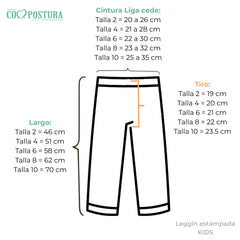Match Mini & Me Leggin Flores - Compostura