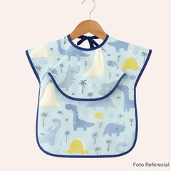 Mandil Impermeable Dinos Celeste Sin Mangas