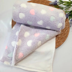 Manta Afelpada Corazones