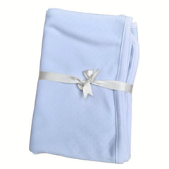 Manta Pima Celeste Punto Blanco Regular - Baby Loli